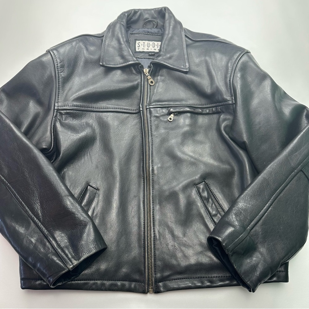 VINTAGE Studio For Men Leather Jacket